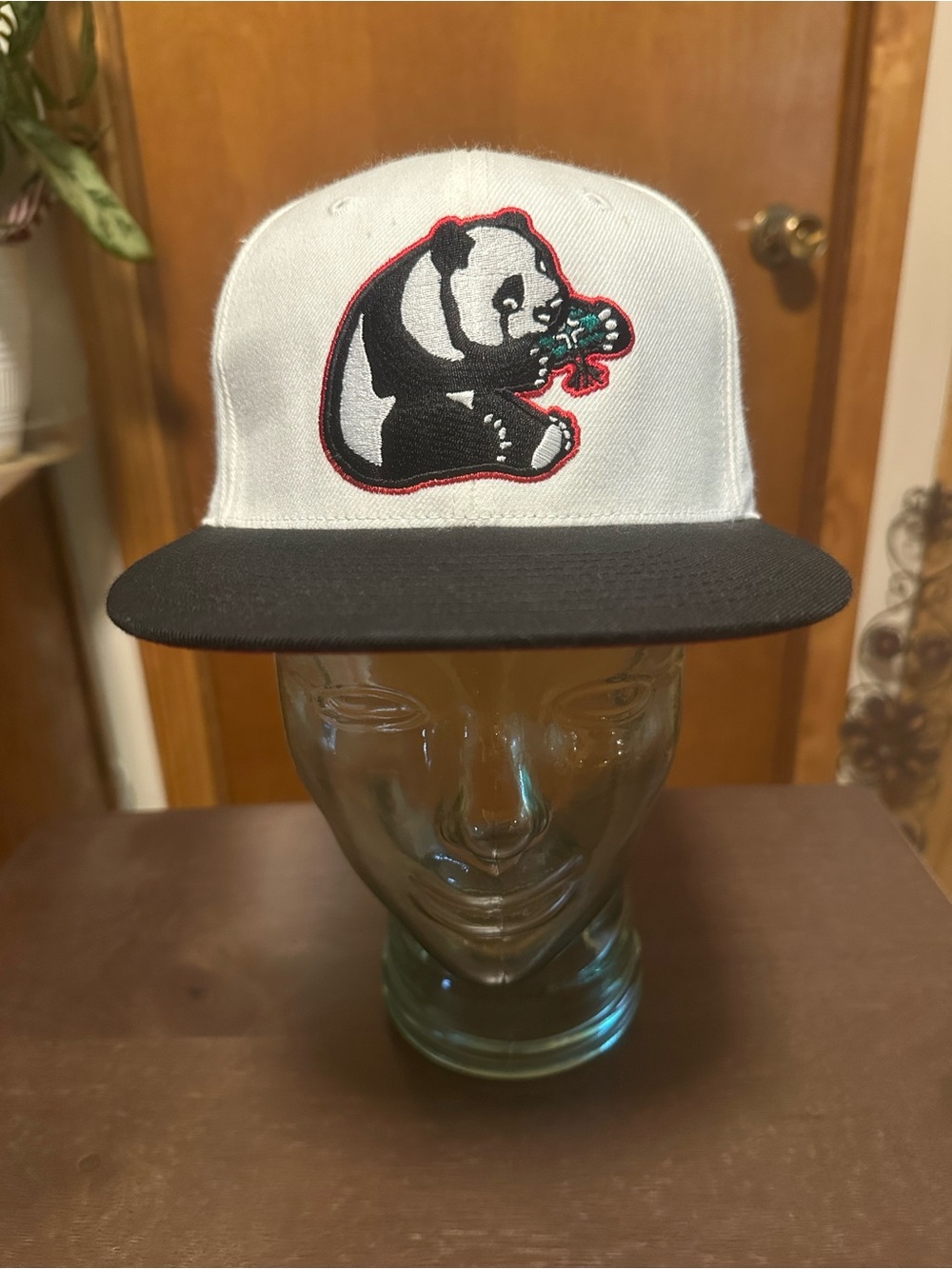 LRG White & Black Panda Patch SnapBack Hat